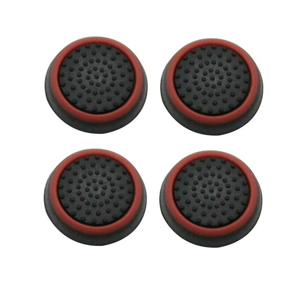 ADDHAT 4 Pcs Thumb Guard for Game Controllers with Protection Feature in Red Silicone
