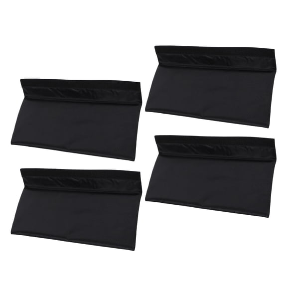 ADDHAT 4Pcs Barbell Squat Pads for Weightlifting Black Cushion Shoulder Protector Portable Gym Accessory
