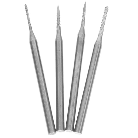 ADDHAT 4Pcs Durable Tungsten Carbide Rotary Carving Tools for Jewelry and Stone Craft Projects