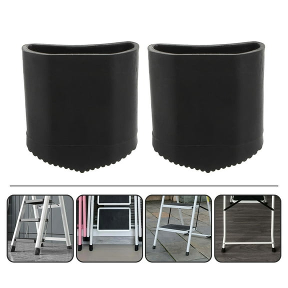 ADDHAT Step Ladder Feet Covers Rubber Black 4pcs