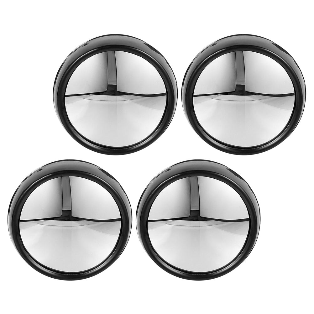 ADDHAT 4Pcs Office Desk Rear View Mirror Black Clip on Convex Mirror ...