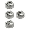 thumbnail image 1 of ADDHAT Durable Metal Bobbin Case Silver for Sewing Use 4Pcs, 1 of 5