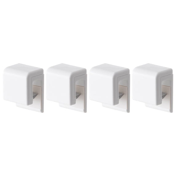 ADDHAT 4Pcs Nail Free Toothpaste Clip White Bathroom Wall Clip for ...