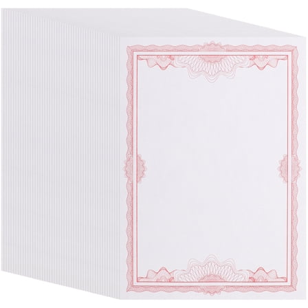 ADDHAT 50 Sheets Blank Certificate Paper Printable Award Paper for Office Use, Certificate Inner Paper