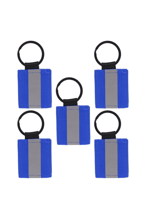 5-Pack Reflective Safety Tags with Nylon Material for Night Walking, Traveling, Running, and Outdoor Activities