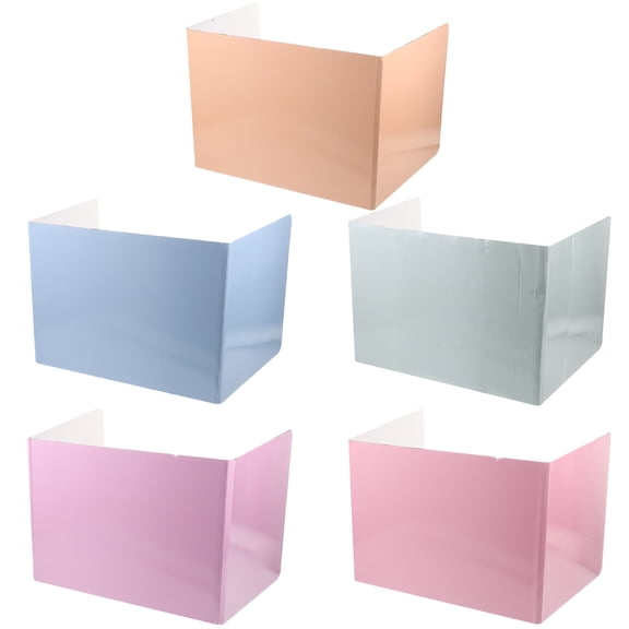 ADDHAT 5-Pack Desk Privacy Divider Shield Board for Students, Countertop Barrier, and Workspace Partition