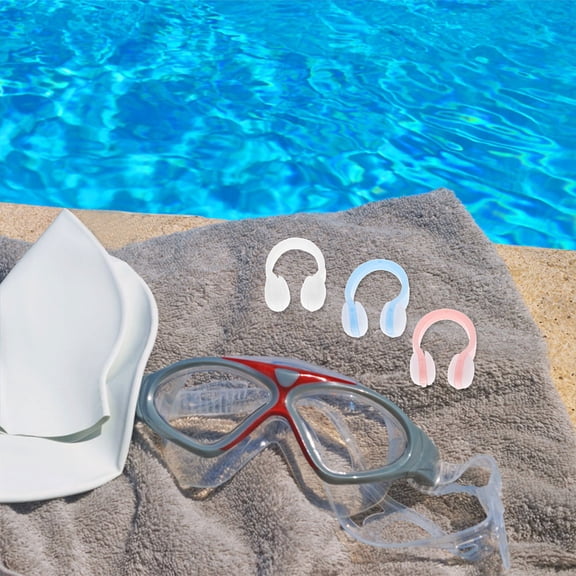 ADDHAT 6-Pack Silicone Nose Clips for Adults, Comfortable Nose Plugs for Swimming, Diving, Water Sports and Safety