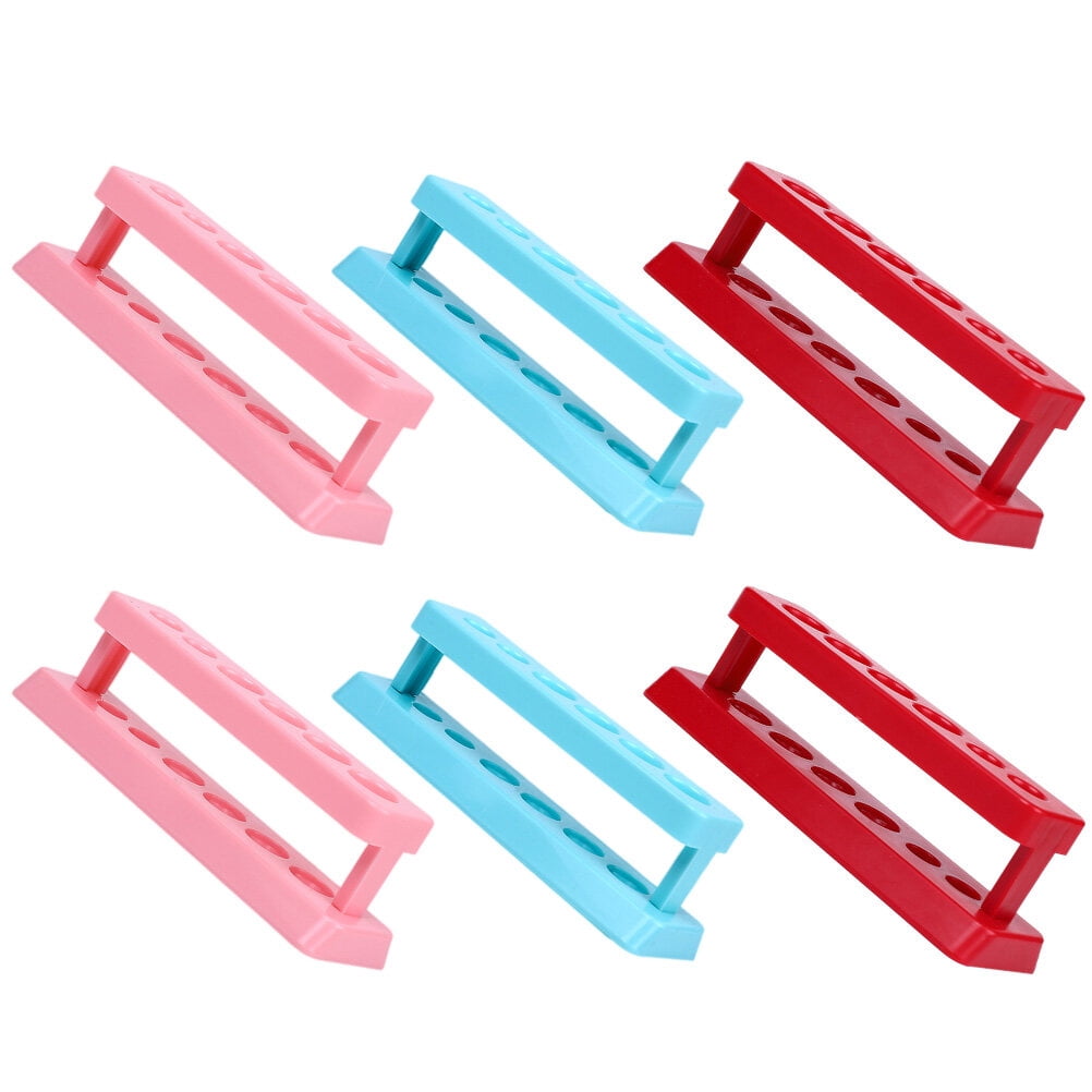 ADDHAT 6Pcs Tube Rack Design Assorted Color Plastic for Educational ...