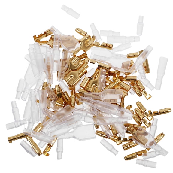 ADDHAT Heavy-Duty Electrical Terminals Motorcycles Bullet Connecters Metal 70 Sets