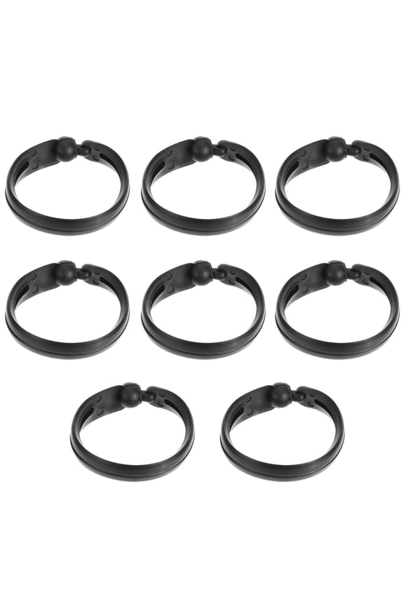 8Pcs Hair Donuts Bun Holder Black Hairstyle Styling Tool for Elegant Updo and Ponytail