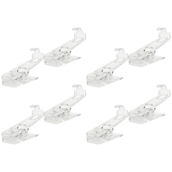 ADDHAT 8Pcs Laundry Clips Transparent Plastic Hanger Clips for Drying Clothes Indoor Use