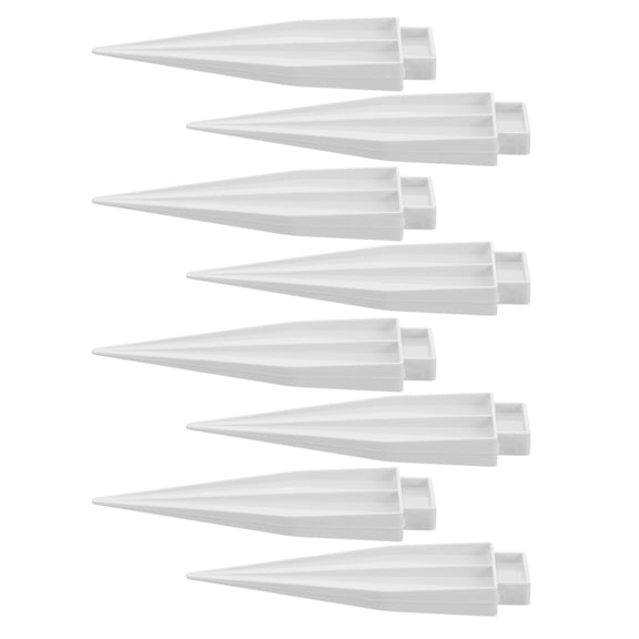 ADDHAT 8Pcs White PVC Fence Plugs for Fixing Holes and Garden Fence Support
