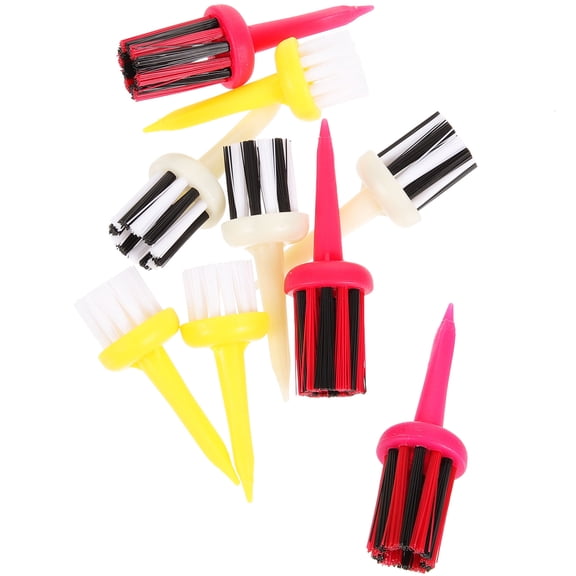 ADDHAT 9-Piece Golf Cleaner Tool Set with Stainless Steel Wire Brush, White, Ideal for Golfers and Course Maintenance