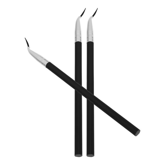 ADDHAT Angled Eyeliner Brush 5.5X0.2X0.2In Ultra Thin Brow Brush Versatile Use 3Pcs For Makeup Artists Women