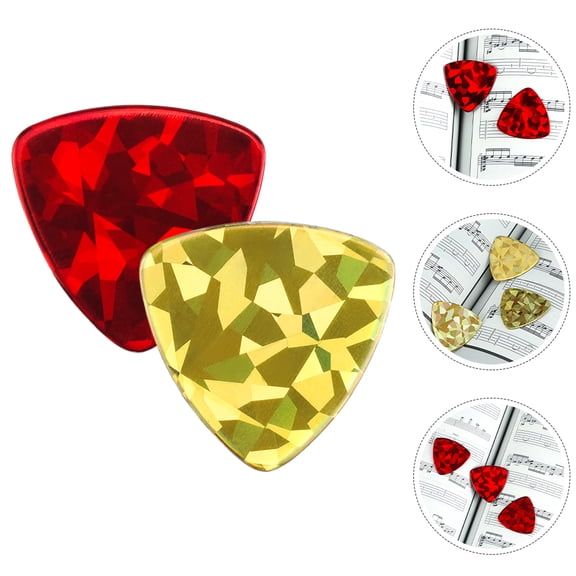 ADDHAT Bass Guitar Accessories Thick Guitar Pick 1.26X1.26X0.08in 2Pcs For Guitarists