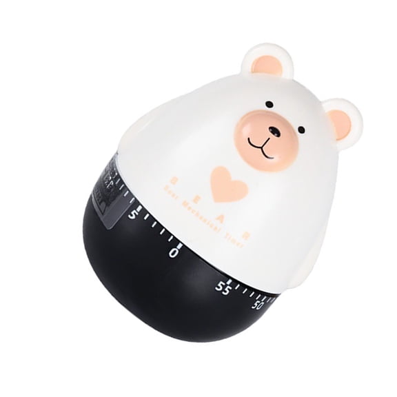 ADDHAT Mechanical Kitchen Timer with Bear Shape for Cooking and Baking in Multi Colors