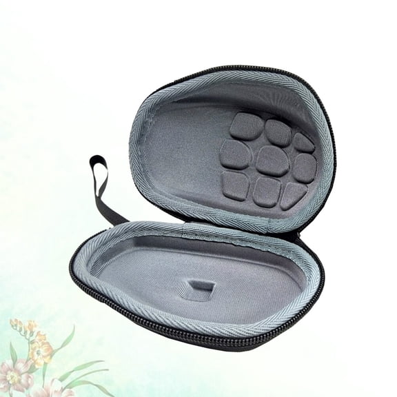 ADDHAT Compact Shockproof Mouse Storage Case Black Portable Protective Carrying Pouch 1 Pack