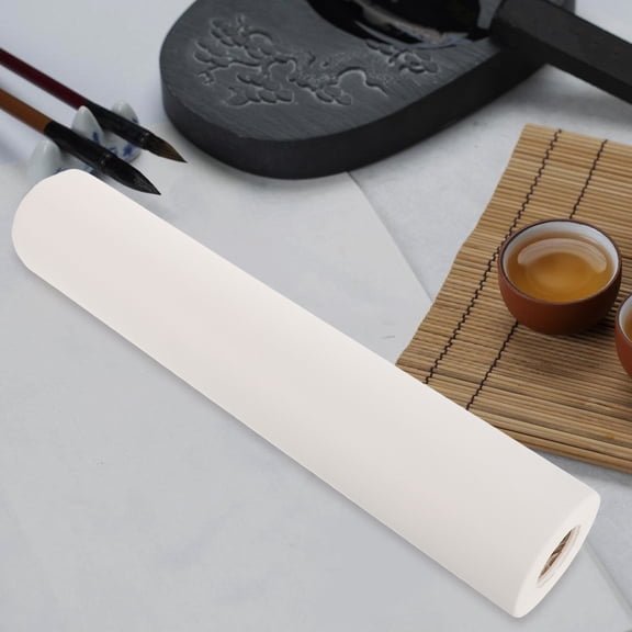 ADDHAT Chinese Desk Writing Cloth 1Set Xuan Paper for Artists Absorbent Ink Stamping White Roll