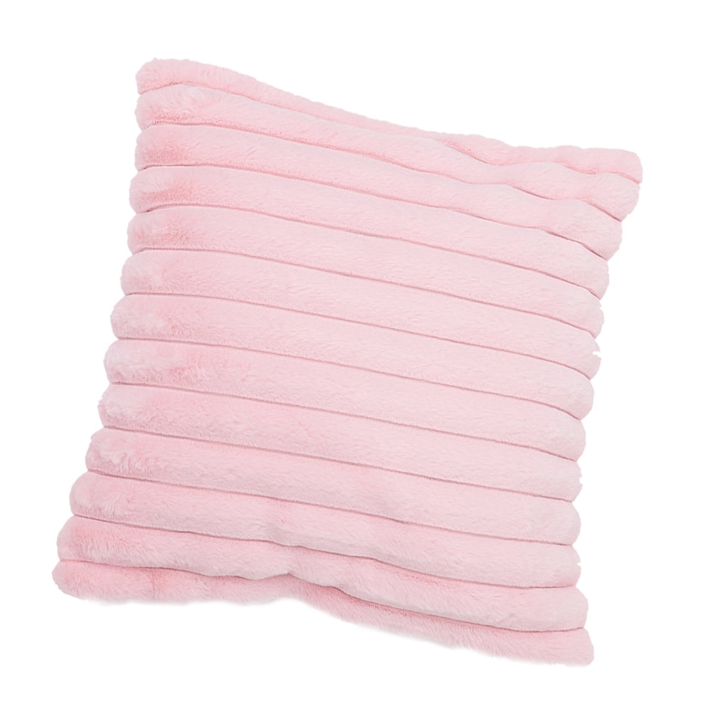 ADDHAT Soft Fuzzy Square Throw Pillow for Couch Bedroom Living Room, Comfortable Decorative Cushion, 1 Set