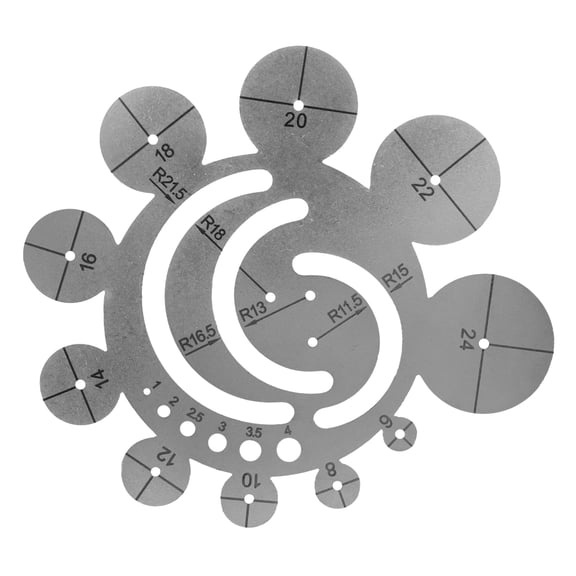 ADDHAT Precision Metal Cutting Template for Crafting, and Versatile Tool for Projects and Metalwork