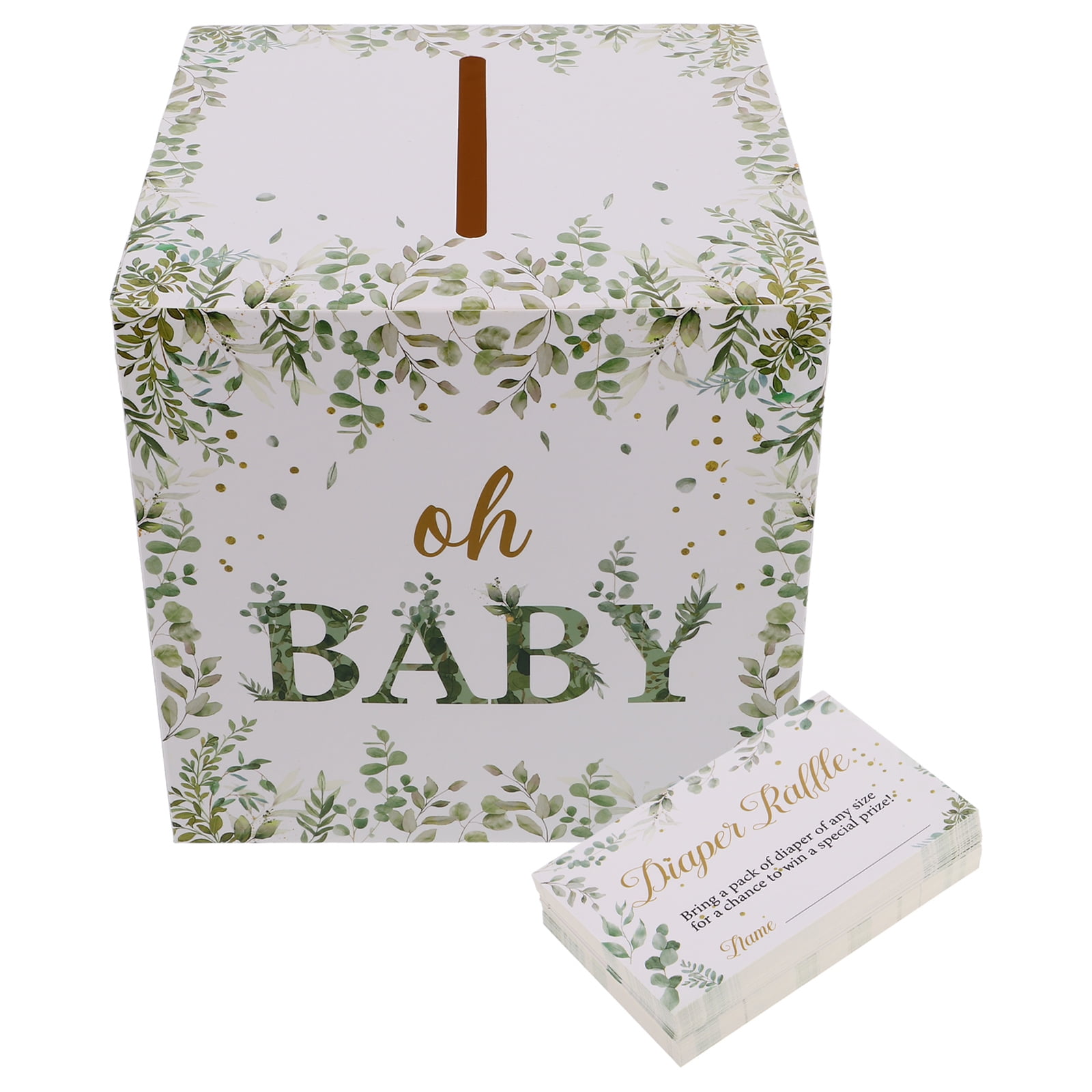 ADDHAT Diaper Raffle Card Box Multi Colors for Baby Shower Party Decor ...