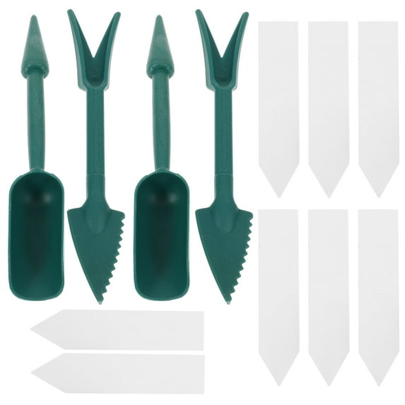 ADDHAT Garden Tools Kit 20 Blank Labels Plastic Bonsai Planting Tool For Gardening And Plant Care 2Set