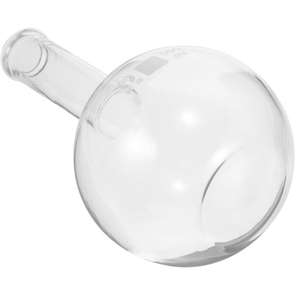 ADDHAT Clear Glass Flask for Laboratory Use with Stable Material and Flat Bottom Design