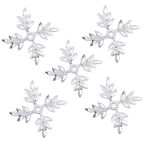 ADDHAT Hair Braid Rings Silver Alloy 1Set