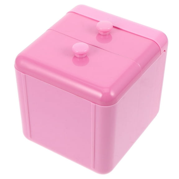 ADDHAT Jewelry Accessory Box 1Set Vintage Style Pink Plastic Rectangular for Teens Vanity Placement 11.8x7.9x7.9in