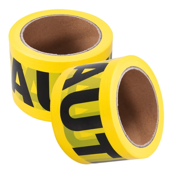 ADDHAT Construction Warning Tape Yellow Heavy Duty Safety Tape for Risk Areas and Safe Distance