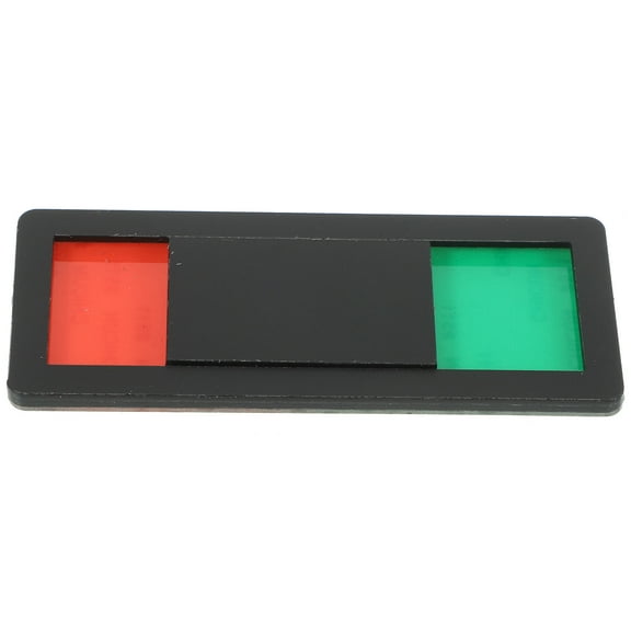 ADDHAT Magnetic Slider Privacy Sign Door Indicator for Office Restroom Conference Discreet Design Material
