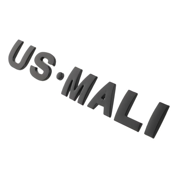 ADDHAT 1Set Black Metal Letters Self Adhesive Mailbox Sign Decals Durable Alloy Letter Stickers