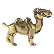 ADDHAT Mini Brass Camel Figurine Adorable Camel Decoration Vintage Brass Animal Sculpture Decor