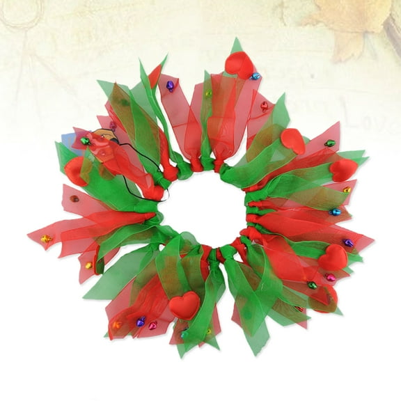 ADDHAT Cat Neck Circle Collar Polyester 1Set Red Simple and Generous