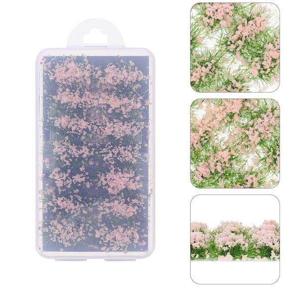 ADDHAT Artificial Flowers for Decoration Decorative Micro Landscape Flower Adornment Pink 1 Set