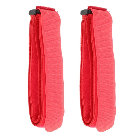 ADDHAT Bike Stabilizer Strap Red Nylon Antislip Design Quick Fastening 2Pcs