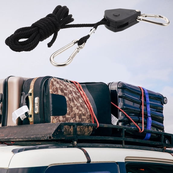 Hanger Container Rope ADDHAT Rope Clip Hanger 1Pack Tie Down Strap Black Carbon Steel For ...