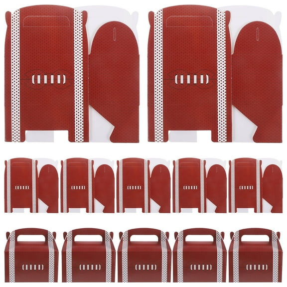 ADDHAT Rugby Theme 18Pcs Paper Boxes for Snack Box Football and Party Favors