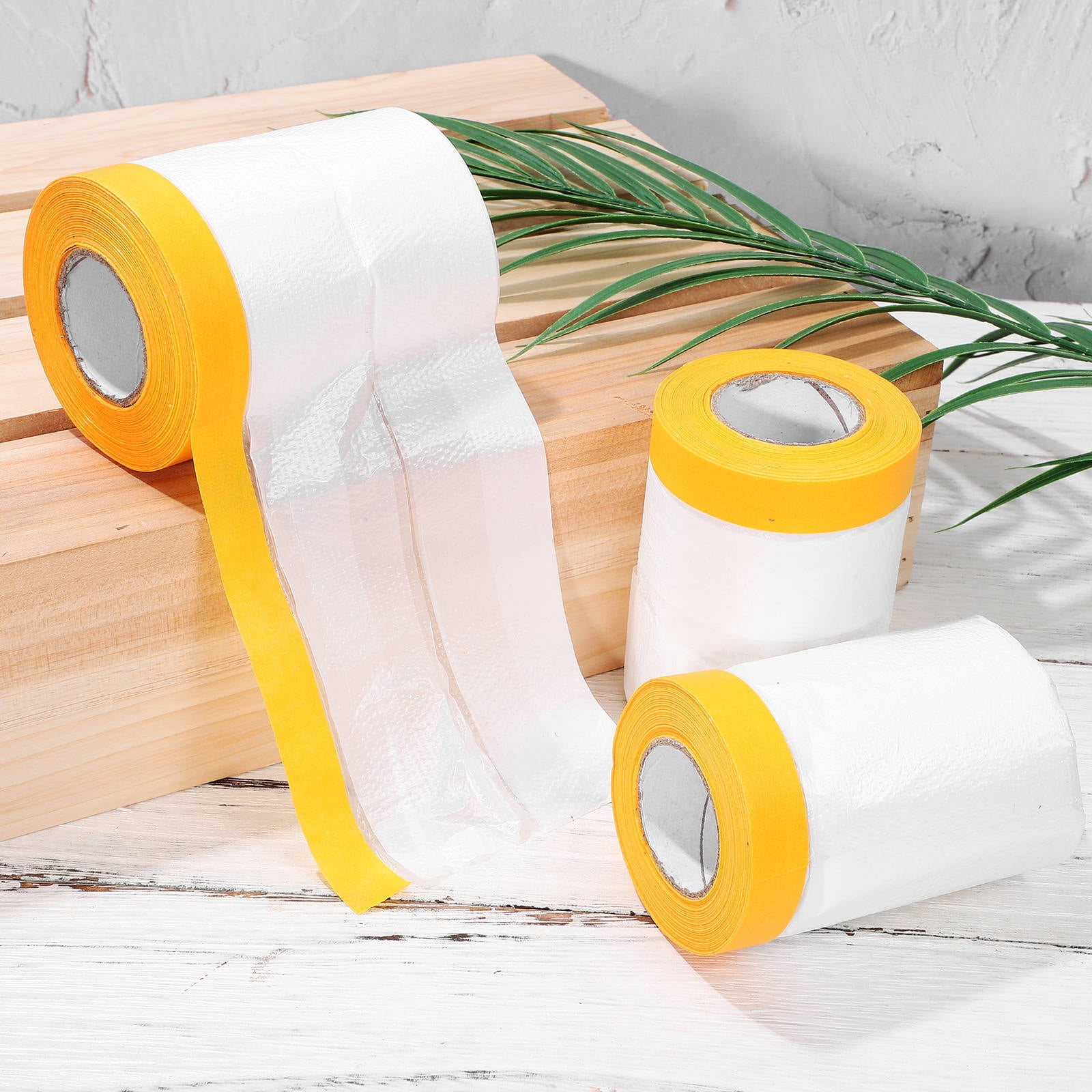 Paper Adhesion ADDHAT Self Adhesive Masking Paper and Protective Film Roll 6 Rolls ...