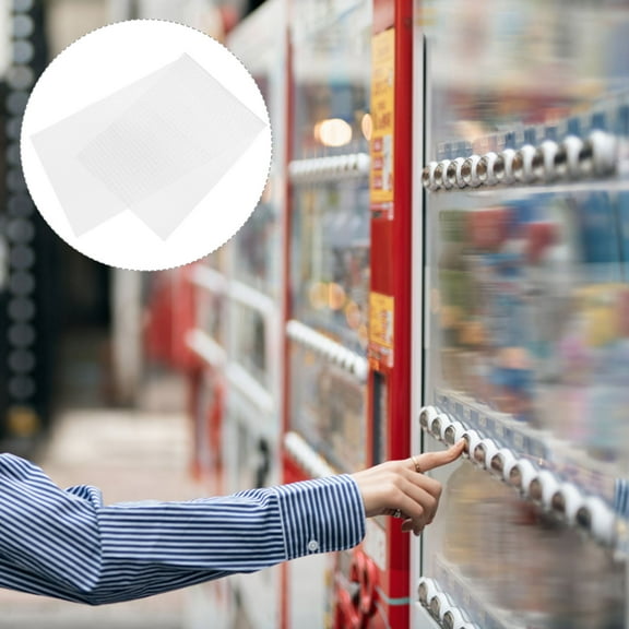 ADDHAT Shelf Liners for Refrigerator 2Pcs Cupboard Anti-skid Mat White PVC for Freezer and Pantry 15.75X8.03in