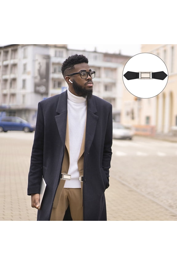 Metal Coat Fastener Buckles in Silver for Decoration Use 2Pcs