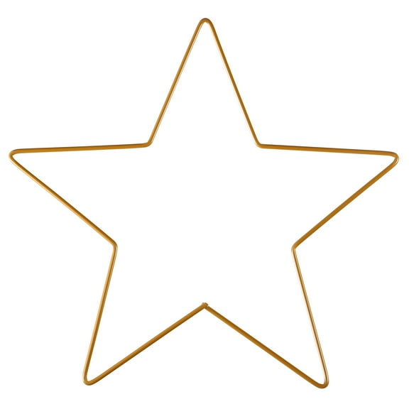 ADDHAT Golden Iron Star Ornament, Eye-Catching Hanging Christmas Decor for Walls