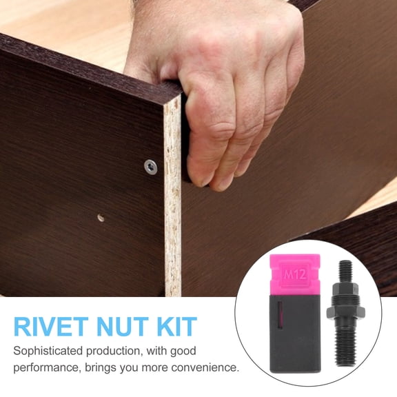 ADDHAT Rivet Nut Tool Steel Black Ergonomic Design Hand Tool for Repair and Installation