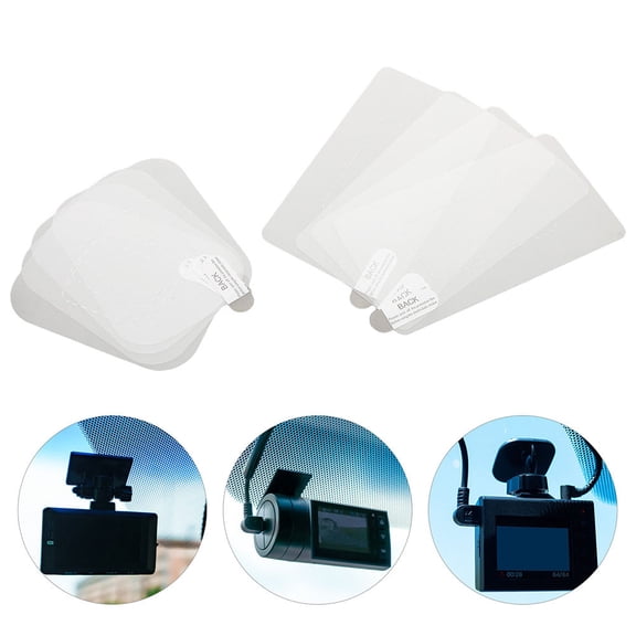 ADDHAT 16pcs Transparent PET Static Dash Camera Stickers for Secure Mounting and Easy Installation