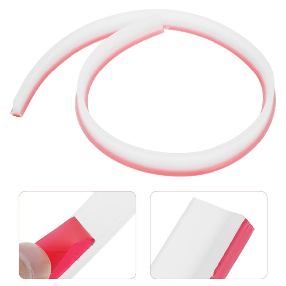 ADDHAT Clear Silicone Water Barrier Strip Self-Adhesive Shower Door Seal for Bathroom Splash Set