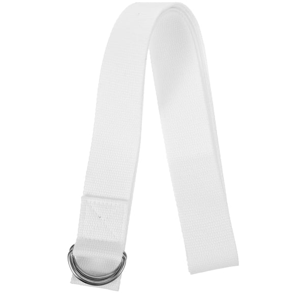 ADDHAT Yoga Fitness Stretching Strap Simple Band Design White 1Pack