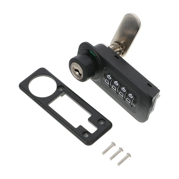 ADDHAT Mechanical File Cabinet Lock Set, 4 Steel Security Locks for Home and Office, and