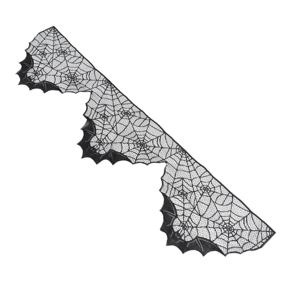 ADDHAT spider web pattern tablecloth for Haunted House Decorations Polyester 1Set