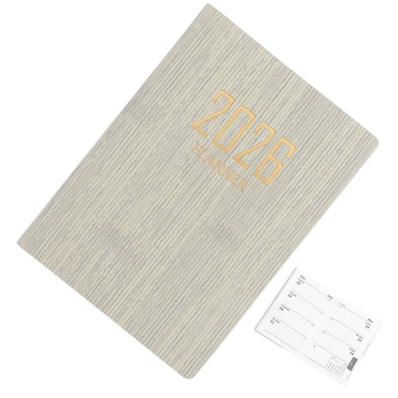 ADDHAT Weekly & Monthly Planner with Beige Paper, Portable Organizer for Home, Office, Easy Scheduling and Time Management
