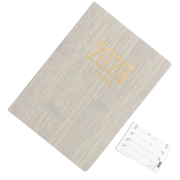 ADDHAT Weekly and Monthly Planner with Beige Paper, Portable Organizer for Home and Office, Easy Scheduling & Time Management Tool